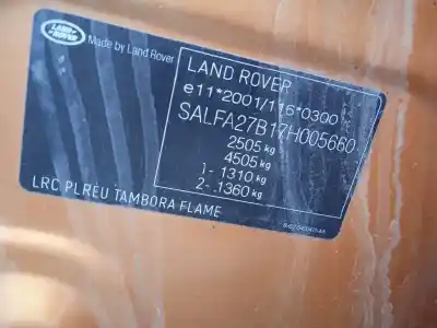 Vehículo de desguace land rover freelander (lr2) 2.2 td4 cat del año 2007 con motor 224dt