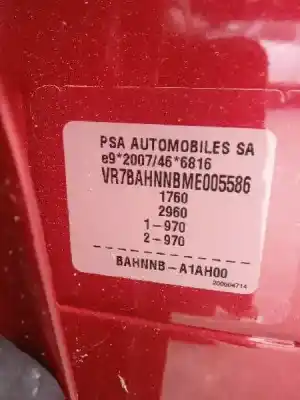 Veículo de Sucata citroen c4 iii 1.2 do ano 2021 alimentado hn07