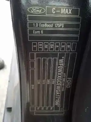 Veicolo di demolizione ford grand c-max (ceu) trend dell'anno 2016 alimentato m1dd