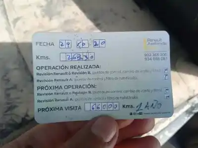 Veículo de Sucata renault trafic combi combi 9 l2h1 2.9t (8/9 plazas) largo do ano 2018 alimentado r9m413