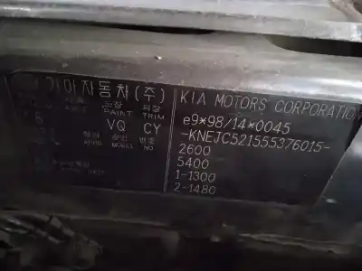 Verschrottungsfahrzeug kia sorento i (jc) 2.5 crdi des jahres 2004 angetrieben d4cb