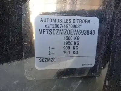 Scrapping Vehicle citroen c3 tonic of the year 2014 powered zm01