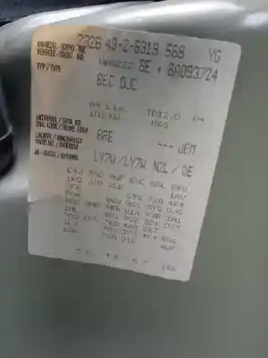 Veículo de Sucata audi a4 berlina (8e) 2.0 tdi 16v (103kw) do ano 2007 alimentado bre