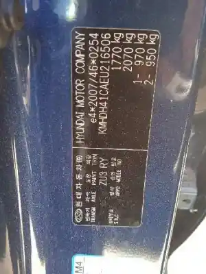 Scrapping Vehicle hyundai elantra (md) tecno of the year 2014 powered g4fg