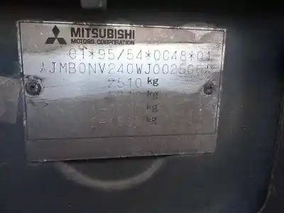 Утилизация автомобиля mitsubishi montero (v20/v40) 2500 td gl года 1997 питание 4d56