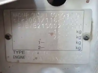 Veículo de Sucata suzuki sx4 rw (ey) 1.6 16v cat do ano 2007 alimentado m16a