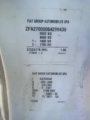 Утилизация автомобиля fiat scudo autobús (270_, 272_) 2.0 d multijet года 2011 питание 4060406