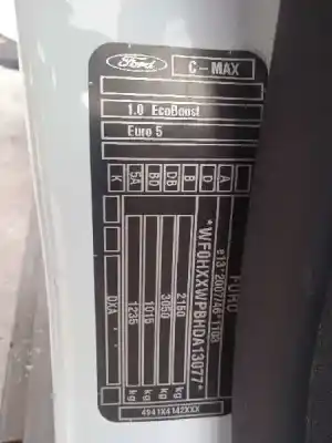 Утилизация автомобиля ford grand c-max trend года 2013 питание m1da