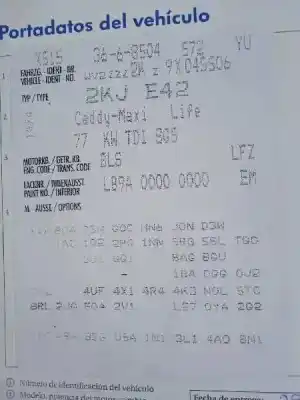 Здавання транспортного засобу volkswagen caddy ka/kb (2k) life року 2009 потужний bls