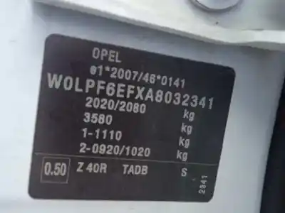 Veículo de Sucata opel astra j lim. sport do ano 2010 alimentado a17dtr