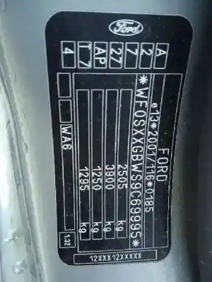 Veículo de Sucata ford s-max (ca1) trend do ano 2009 alimentado qywa