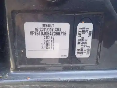 Veículo de Sucata renault laguna iii 2.0 dci diesel cat do ano 2009 alimentado m9r744