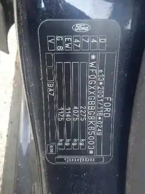 Veicolo di demolizione ford mondeo sportbreak (ca2) trend dell'anno 2008 alimentato qxba