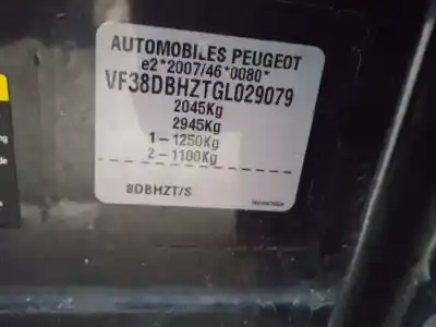 Veículo de Sucata peugeot 508 allure do ano 2016 alimentado bh01