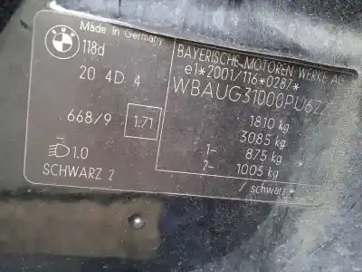 Veículo de Sucata bmw serie 1 berlina (e81/e87) 118d do ano 2006 alimentado 204d4