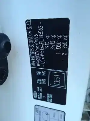 Veículo de Sucata kia pro cee´d (jd) 1.4 crdi 90 do ano 2016 alimentado d4fc