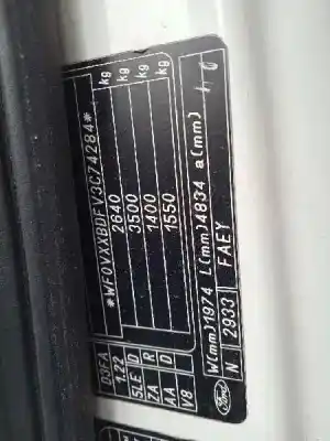 Veículo de Sucata ford transit mod. 2000 combi ft 260 2.0 corto do ano 2003 alimentado abfa