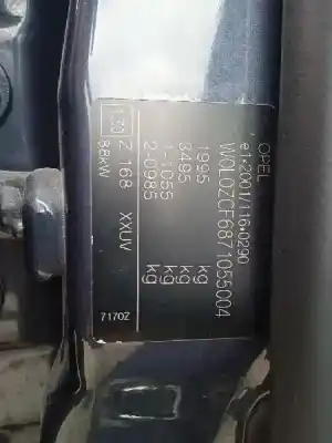 Scrapping Vehicle opel vectra c berlina elegance of the year 2007 powered z19dt