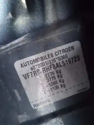 Veicolo di demolizione citroen c5 station wagon millenium dell'anno 2010 alimentato rhf