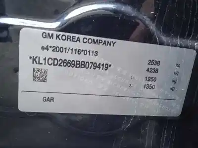 Sloopvoertuig chevrolet captiva 2.2 vcdi ltz van het jaar 2011 aangedreven z22d1