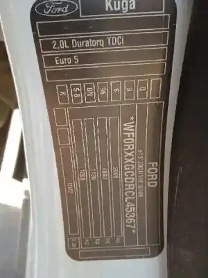 Vehicul casat ford kuga (cbv) titanium al anului 2012 alimentat ufda