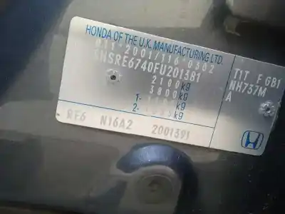 Sloopvoertuig honda cr-v 1.6 dtec cat van het jaar 2015 aangedreven n16a2