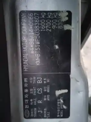 Veículo de Sucata hyundai getz (tb) 1.5 crdi do ano 2005 alimentado d3ea