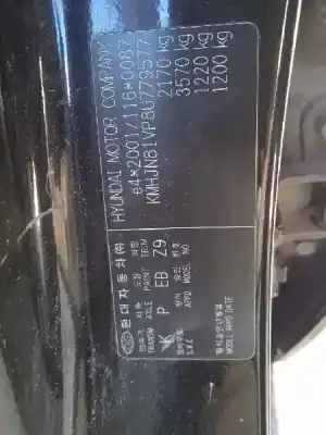 Scrapping Vehicle hyundai tucson (jm) 2.0 crdi of the year 2007 powered d4ea