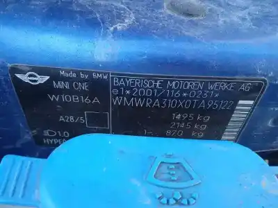 Здавання транспортного засобу bmw mini (r50,r53) one року 2006 потужний w10b16aa