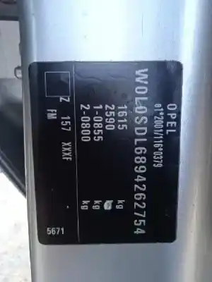 Утилизация автомобиля opel corsa d (s07) 1.4 (l08 l68) года 2009 питание z14xep