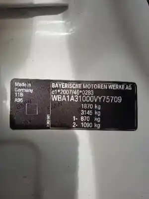 Утилизация автомобиля bmw serie 1 lim. (f20) 118i года 2014 питание n13b16a