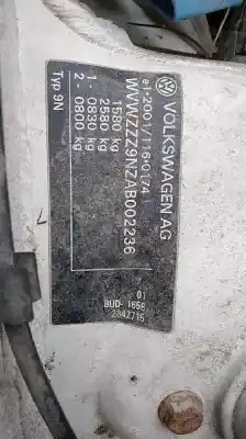 Scrapping Vehicle volkswagen polo (9n3) 1.4 16v of the year 2009 powered bud