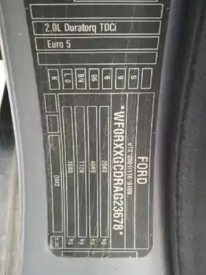 Sloopvoertuig ford kuga (cbv) 2.0 tdci cat van het jaar 2011 aangedreven ufda