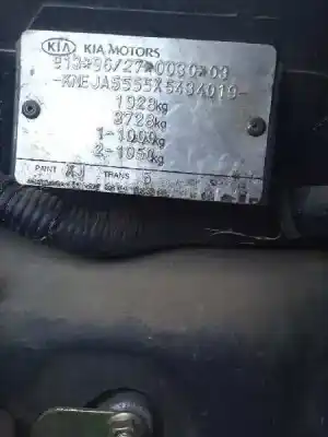 Veículo de Sucata kia sportage td do ano 1999 alimentado re