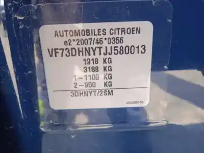Scrapping Vehicle citroen c4 picasso ii 1.2 thp 130 of the year 2019 powered hny
