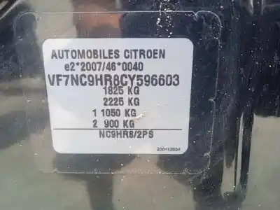 Véhicule à la ferraille citroen c4 lim. collection de l'année 2012 alimenté 9hr