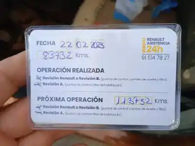 Scrapping Vehicle renault captur 1.3 tce of the year 2018 powered h4b408