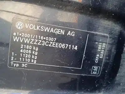 Sloopvoertuig volkswagen passat variant (365) edition bluemotion van het jaar 2014 aangedreven cffb