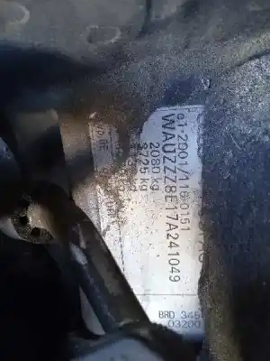 Veículo de Sucata audi a4 berlina (8e) 2.0 tdi quattro (dpf) (125kw) do ano 2007 alimentado brd