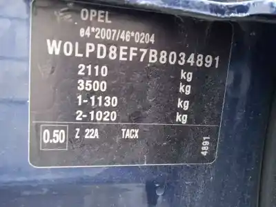 Veículo de Sucata opel astra j sports tourer cosmo do ano 2011 alimentado a17dtr