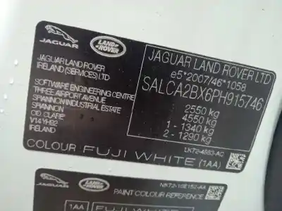 Scrapping Vehicle land rover discovery sport (2019 - ...) 2.0 of the year 2022 powered aj20