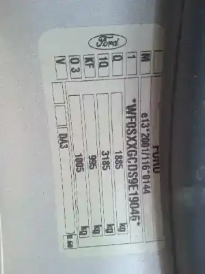 Veículo de Sucata ford focus lim. (cb4) trend do ano 2010 alimentado g8db