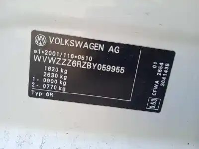 Vehículo de desguace volkswagen polo (6r1) 1.2 tdi del año 2010 con motor cfwa