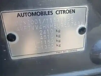 Утилизация автомобиля citroen c-crosser (vu_, vv_) 2.2 hdi года 2008 питание 4hn