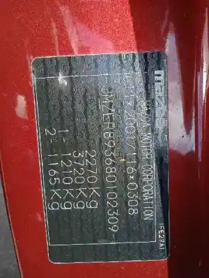 Veicolo di demolizione mazda cx-7 (er) sportive dell'anno 2007 alimentato l3