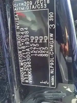 Утилизация автомобиля toyota yaris (ksp9/scp9/nlp9) básico года 2008 питание 1ndtv