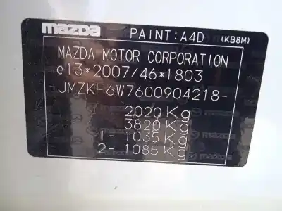 Утилизация автомобиля mazda cx-5 (ke, gh) 2.0 (keefw) года 2020 питание pe