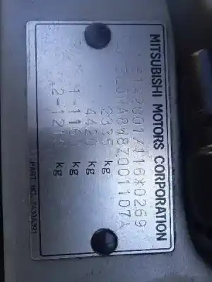 Veículo de Sucata mitsubishi grandis (na0w) 2.0 di-d inform do ano 2009 alimentado bsy