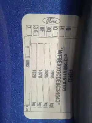 Vehicul casat ford c-max (cb3) 1.8 tdci turbodiesel cat al anului 2008 alimentat kkda