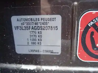 Veículo de Sucata peugeot 308 allure do ano 2013 alimentado 5f02